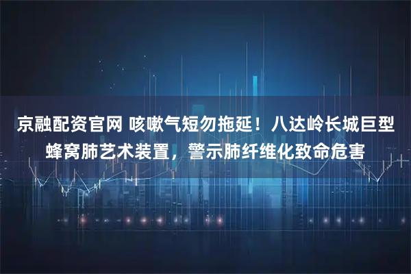 京融配资官网 咳嗽气短勿拖延！八达岭长城巨型蜂窝肺艺术装置，警示肺纤维化致命危害